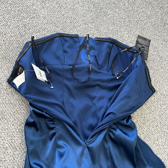 NWT Blue Strapless Formal Dress Size 8 - Picture 8 of 15